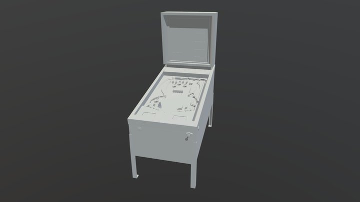 Arcade Pinball Machine 3D Model