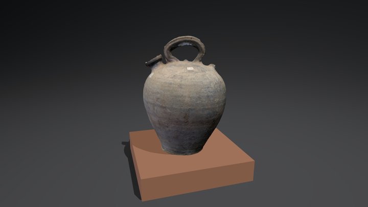 Càntir de terrissa o obra negra 3D Model