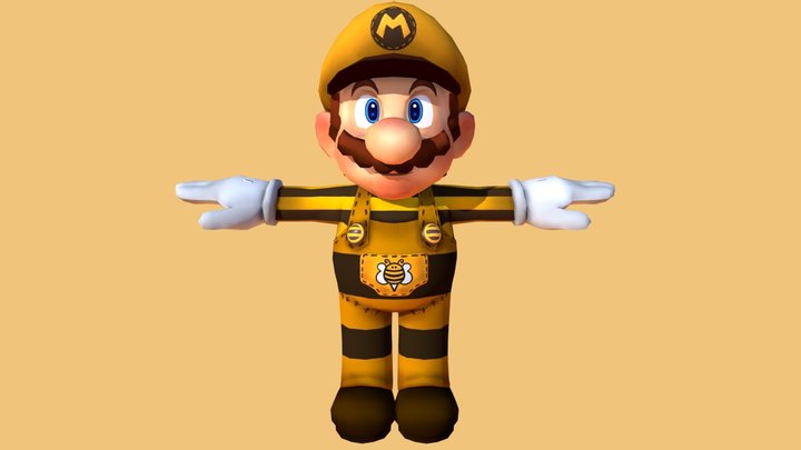 Mario Bee 3D Model