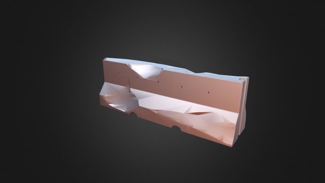 Regular Barricade - Worn 3D Model