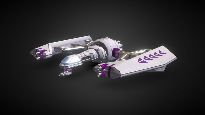 Space Ship Star Fighter 3D Model