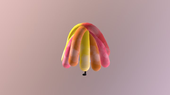 Gummy Worm Guy 3D Model
