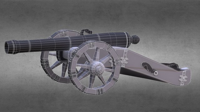 Meriam ( Cannon ) 3D Model