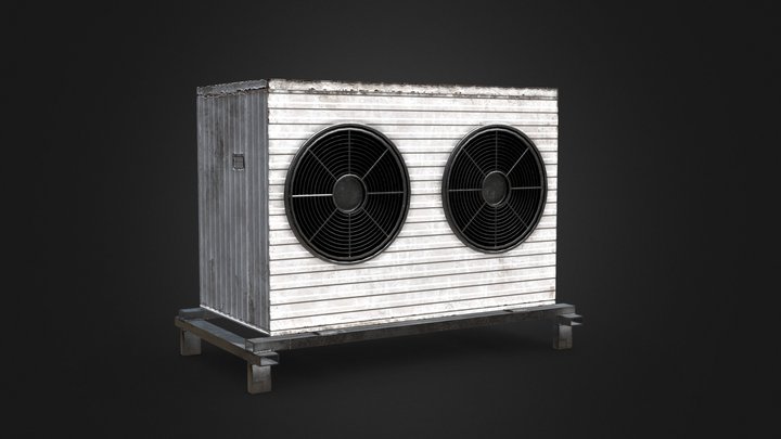 Industrial Air Conditioning Unit - 2048px² – Free 3D Model STL