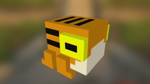 A Tiger Toad 3D Model