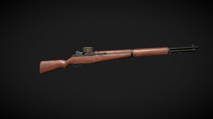 M1 Garand rifle 3D Model