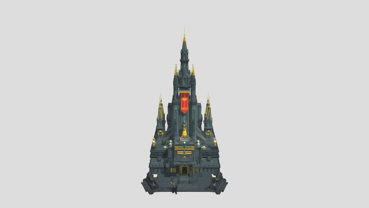 Gothic Palace – Kostenloses 3D-Modell STL
