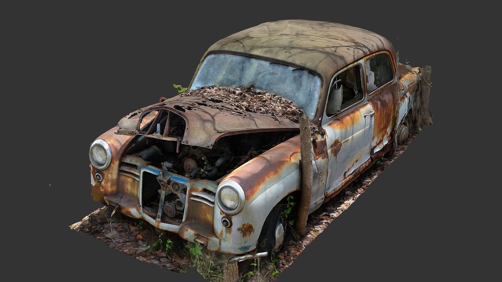 Abandoned Euro Car (Raw Scan)