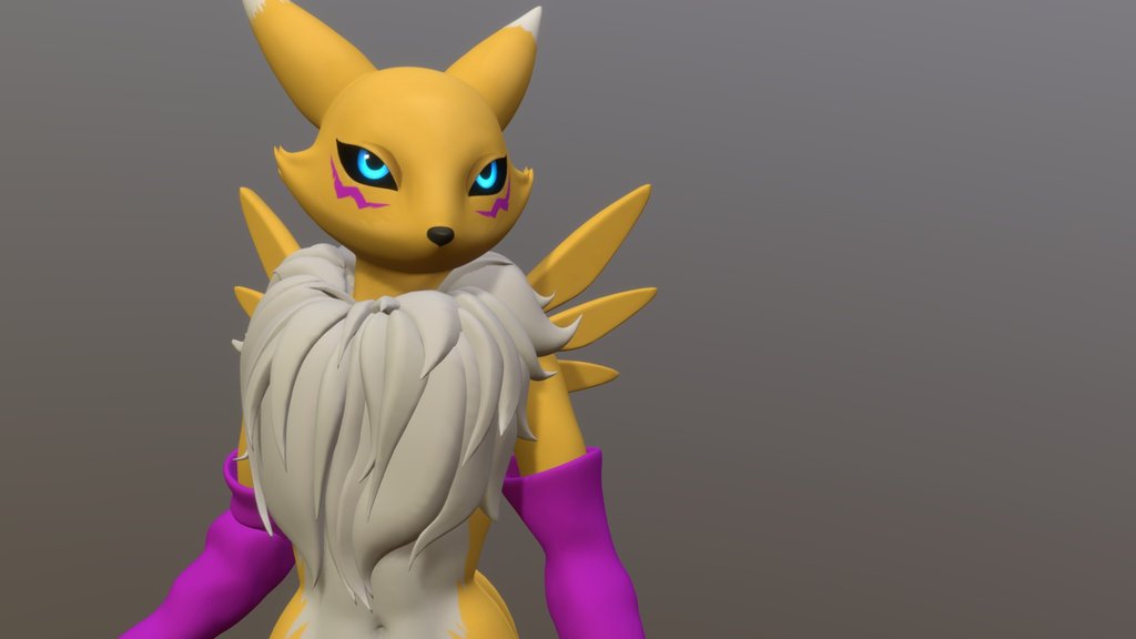 Furry 3d. Renamon. Renamon 3д. Renamon SFM. Kx2 SFM renamon.