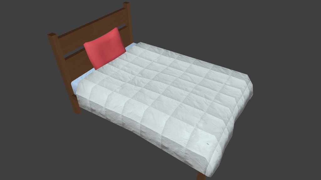 Adult Bed with Frame and Comforter