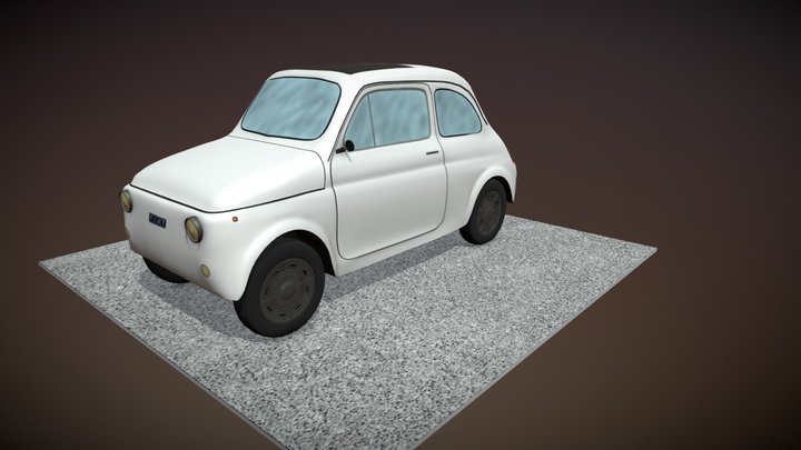 Fiat 500 R 3D Model
