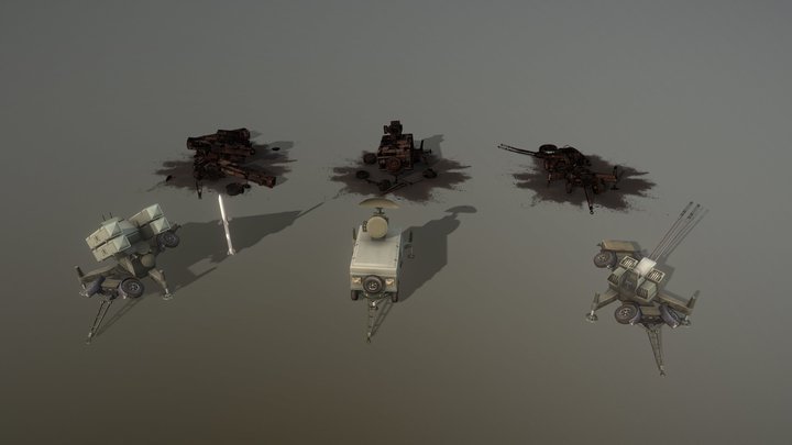 Skyguard area defense system 3D Model Collection 3D Model