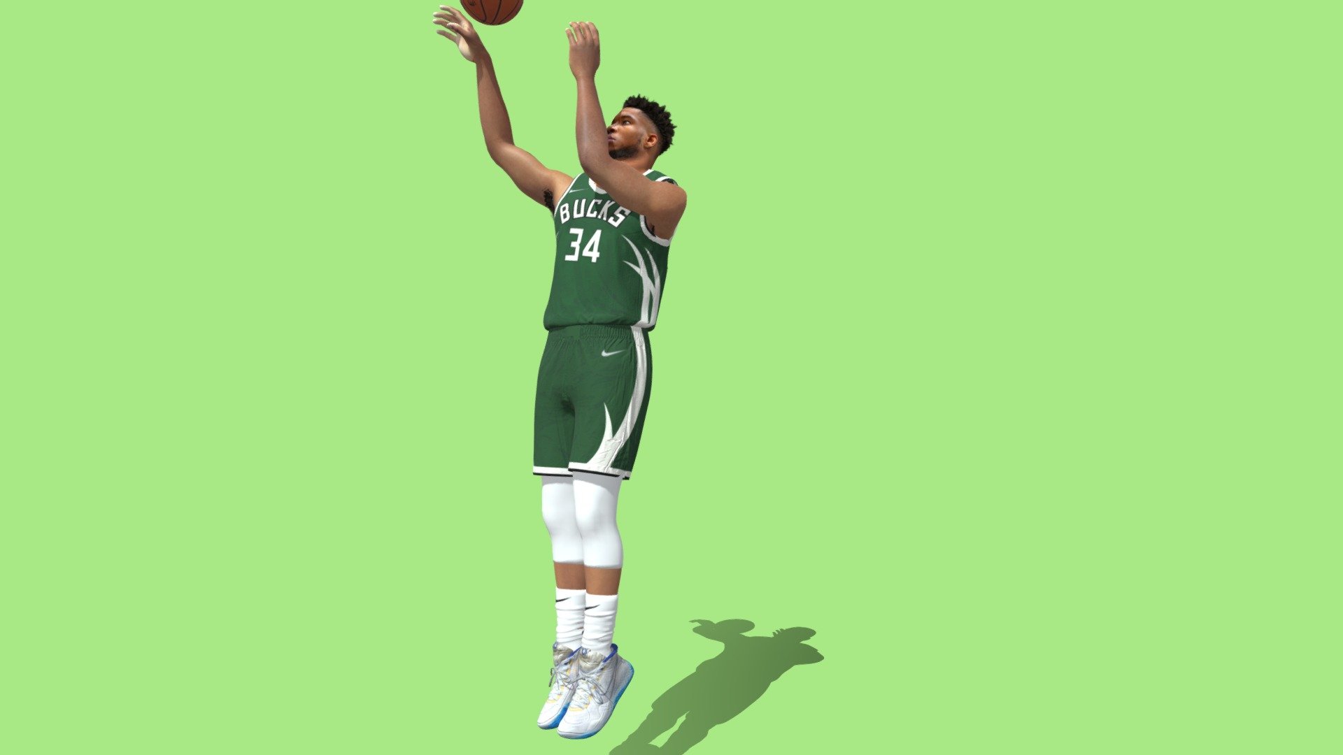 3D Rigged Giannis Antetokounmpo NBA shooting - 3D model by 