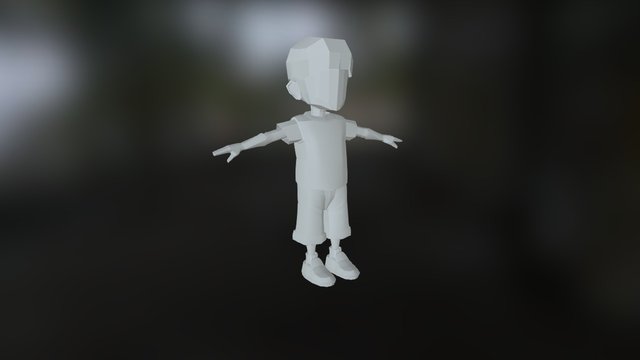 Knox Vijay Low Poly Kid V04 3D Model