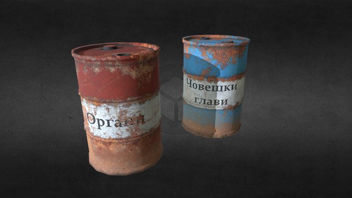 OilBarrels 3D Model