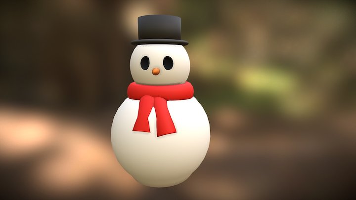 Snowman 2 3D Model