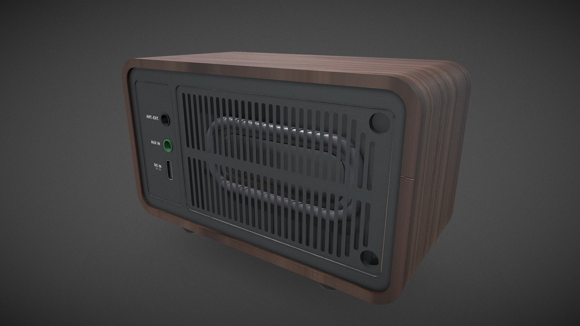 Mini Desk Radio 3D model by nickqd [b28e716] Sketchfab