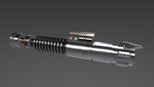 Luke's Lightsaber Star Wars 3D Model