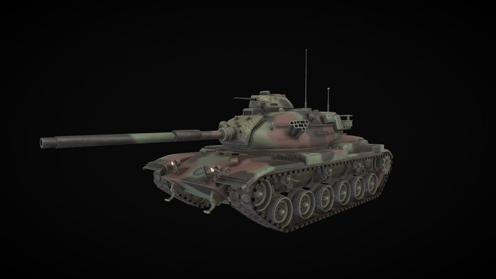 Military Tank_M60A3 3D Model
