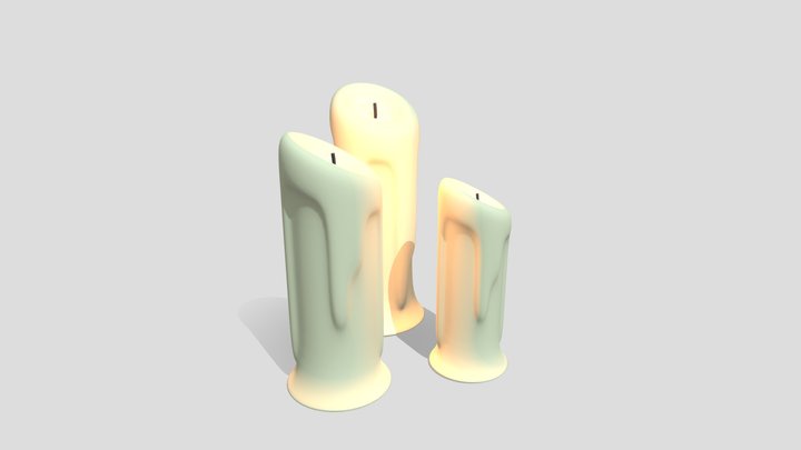 Candles 3D Model
