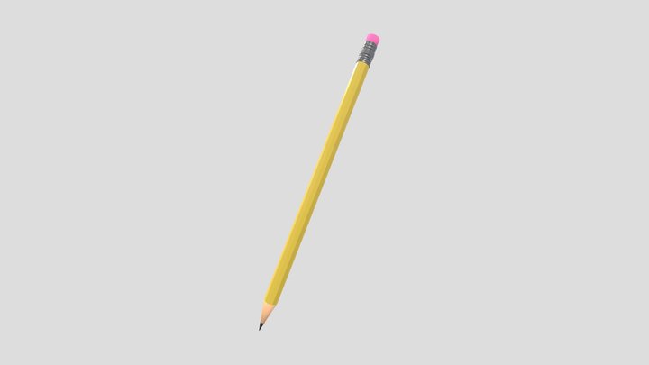Minimal Pencil 3D: Sleek Precision 3D Model