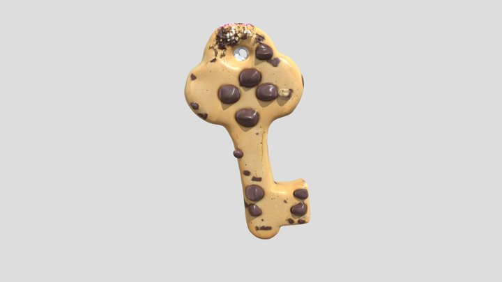 a cookie key 3D Model