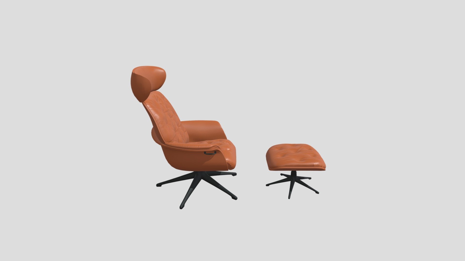 Armchair with footrest 3D model by Ashish Kumar (ashdator) [b293855] Sketchfab