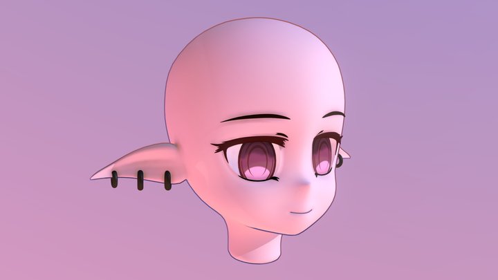 Elf Head Practice 3D Model
