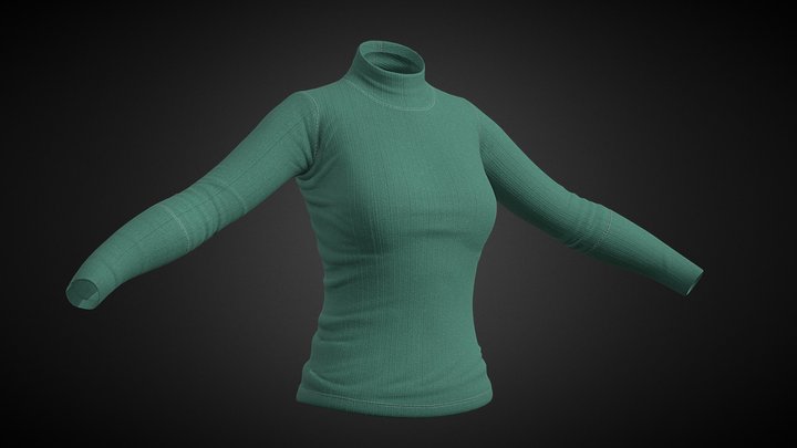 GreenShirt 3D Model