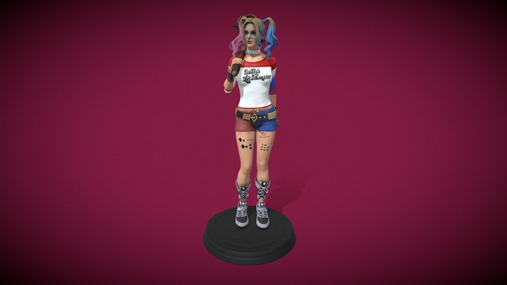 HARLEY QUINN 3D PRIN 3D Model