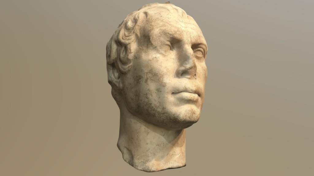 Head of a Man, Greek Statue