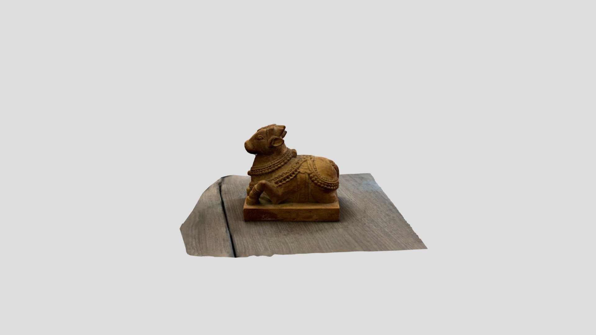wooden cow
