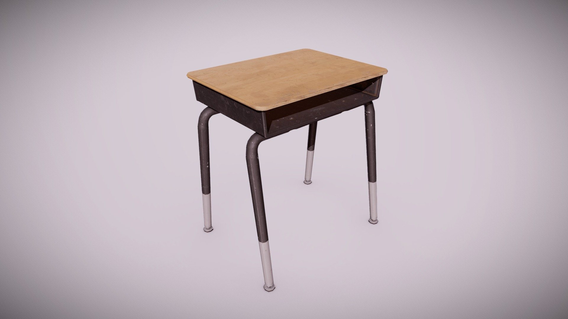 CLA - Student Desk - PBR Game Ready - Buy Royalty Free 3D model by ...