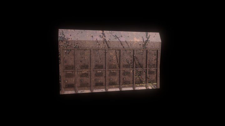School Locker 3D Model