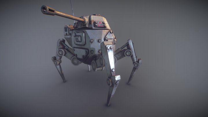 Futuristic German Light Scout 3D Model