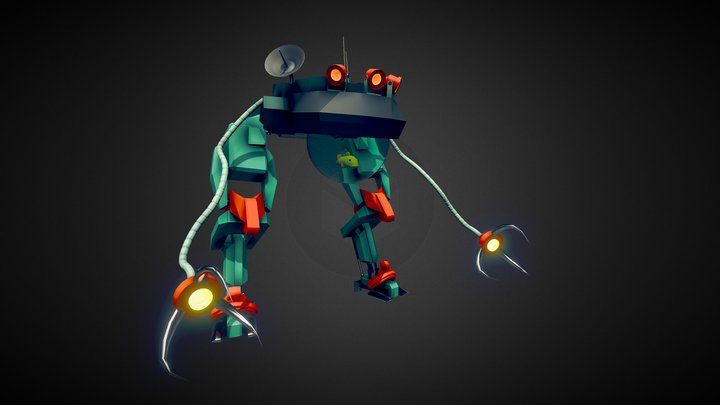 ryba w mechu 3D Model