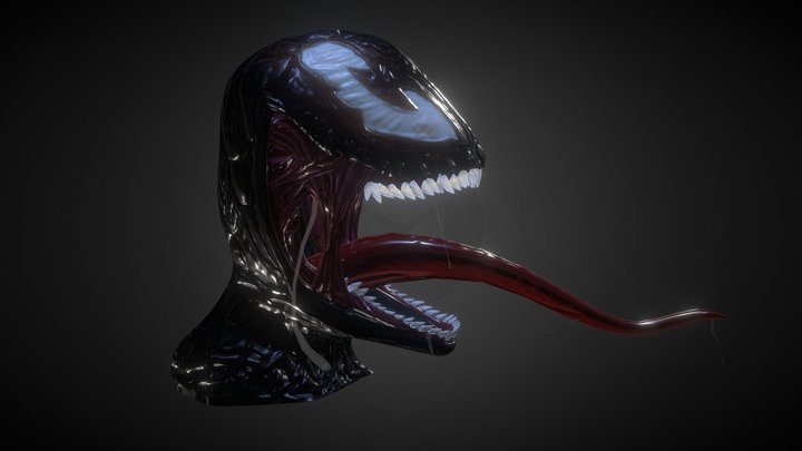 Venom Head 3D Model