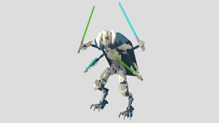 75112 General Grievous pose de batalla- lego 3D Model