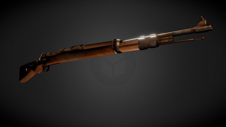 K.98 Spain rifles 3D Model