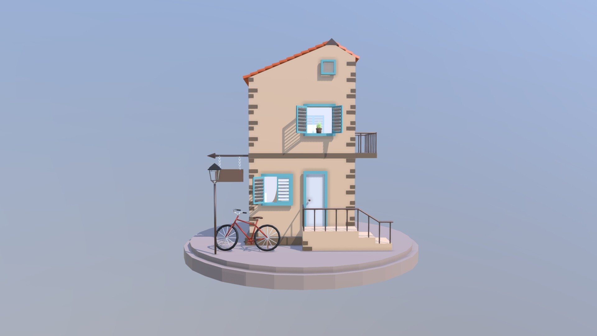Low poly Little House
