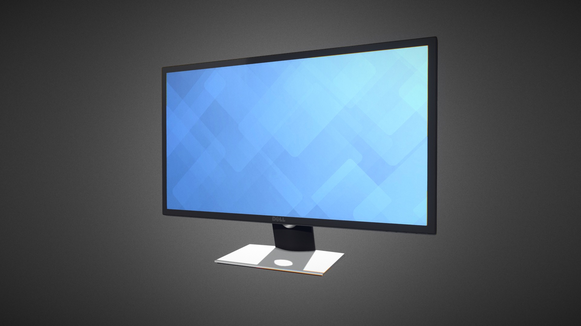 3D model Dell P2715Q for Element 3D - This is a 3D model of the Dell P2715Q for Element 3D. The 3D model is about a computer screen with a blue background.