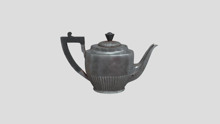 Old Rusty Teapot 3D Model