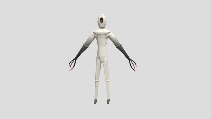 Figure with IK-Rigging 3D Model