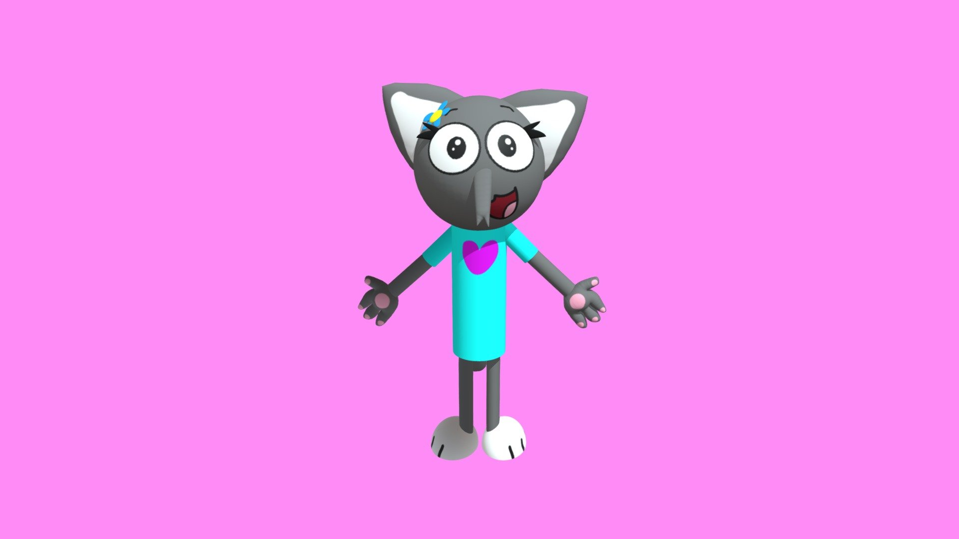 Shy The Elephant Cat