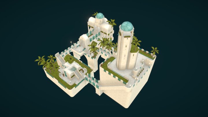 Greek Modular Environment 3D Model