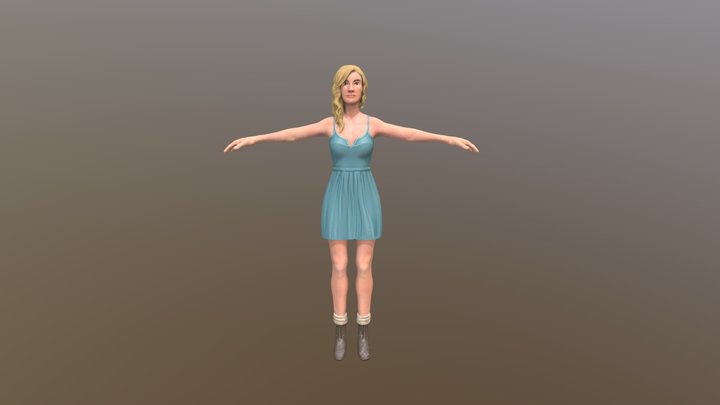 Girl Sculpt Final 3D Model