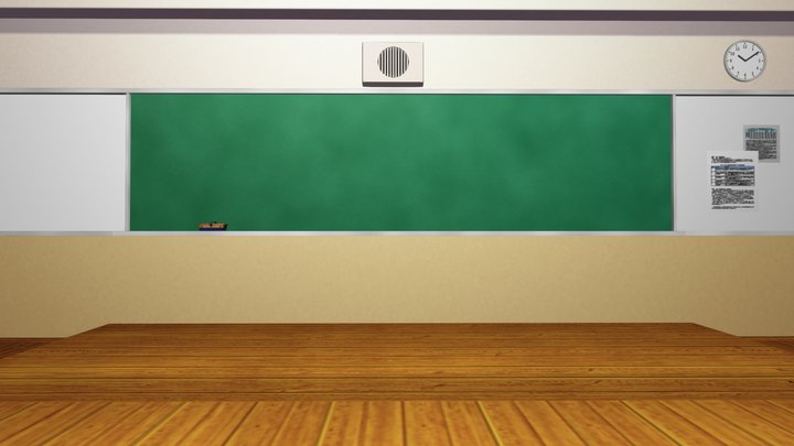 Imitation classroom stage 3D Model