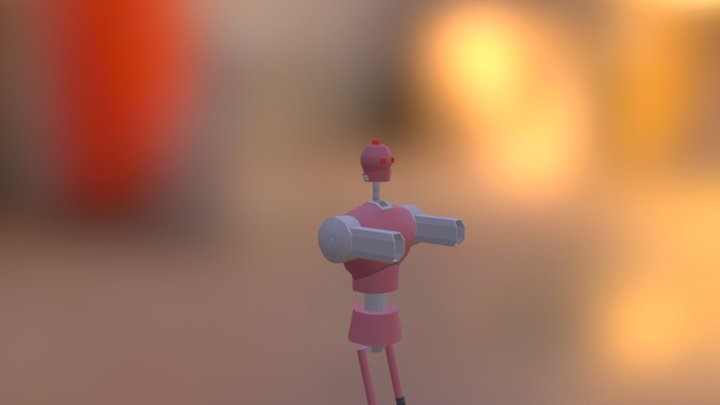 Enemy Gat Bot 3D Model