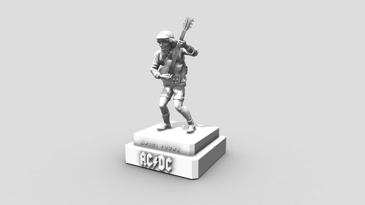Angus young ACDC -  3dprinting 3D Model