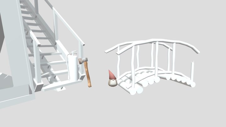 Forest Loner- Model 2 More detailed props 3D Model